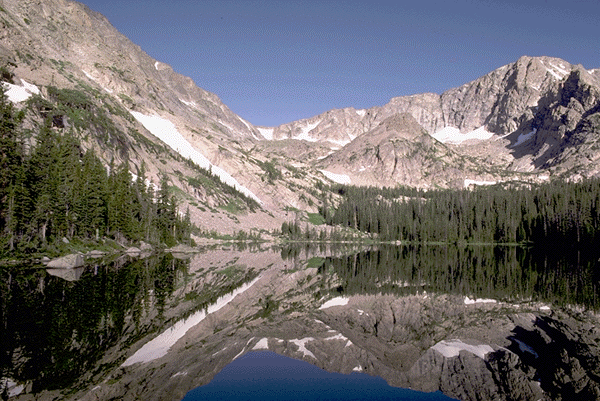 lake in Rocky Mountains